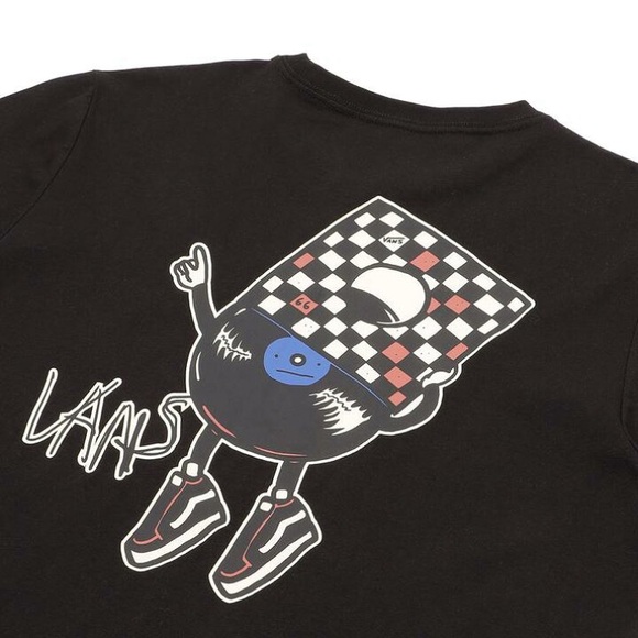 RARE Vans Men's Black DOODLE GFX TEE Short Sleeve L - Picture 3 of 4